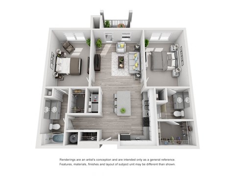 2Bed 2Bath at Capital Creek at Heritage Apartments, Wake Forest